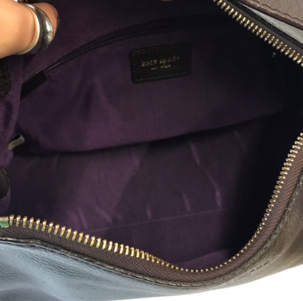 GUC Kate Spade NY Pine Street Finley Pebbled Leather Black Shoulder Hobo Bag - Picture 5 of 6